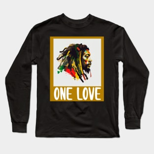 Rasta One Love Reggae Rastafari Long Sleeve T-Shirt